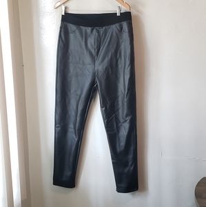 New Mcedar Black Pleather 2XL Pants